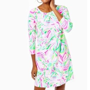 Lilly Pulitzer Ophelia Swing Dress Multi Croc My World Women's Size XXL